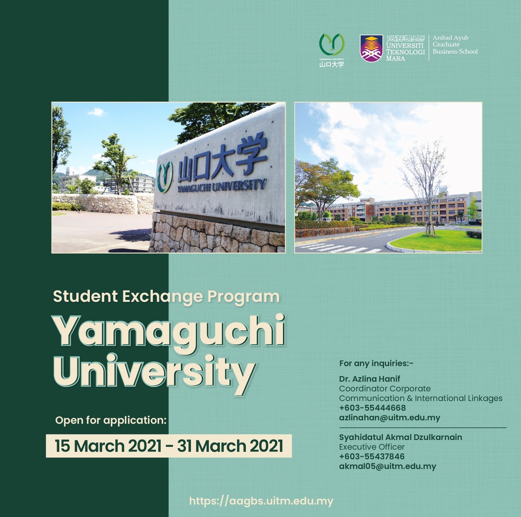 Aagbs Yamaguchi University Student Exchange Program In Japan