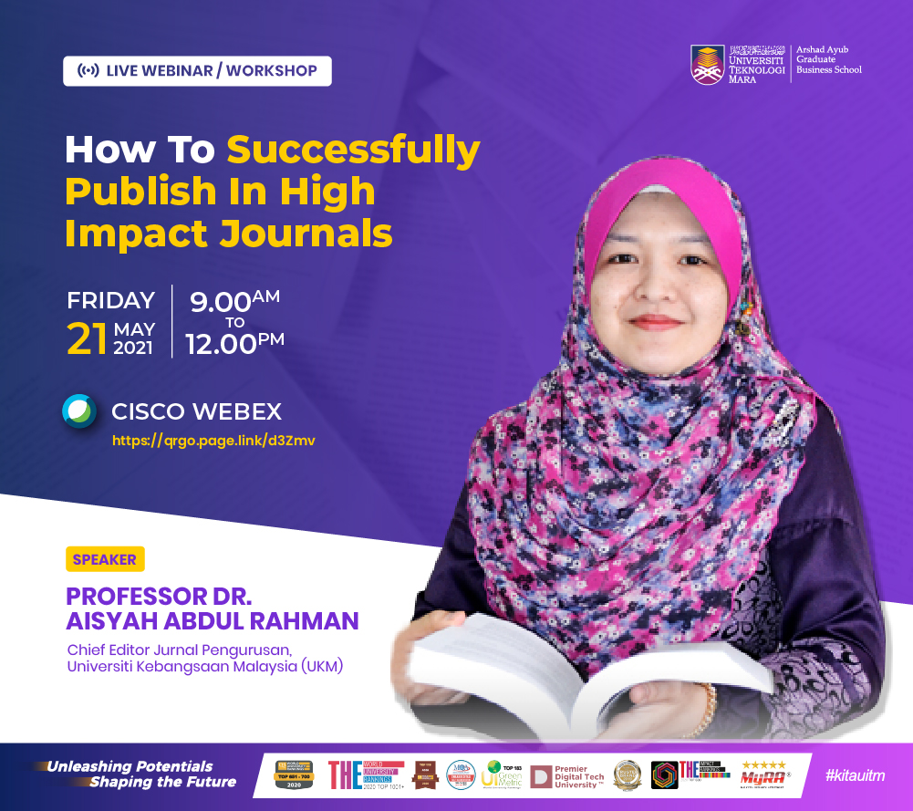 Workshop In Publication - How To Successfully Publish In High Impact Journals