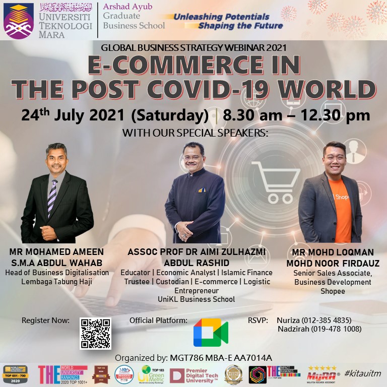 Global Business Strategy Webinar programme : E-Commerce in The Post Covid19 World