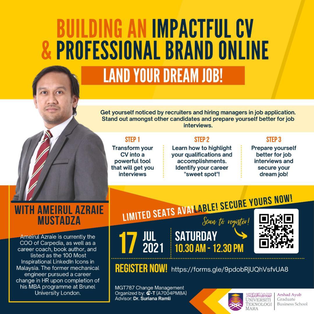 Building An Impactful CV and Professional Brand Online