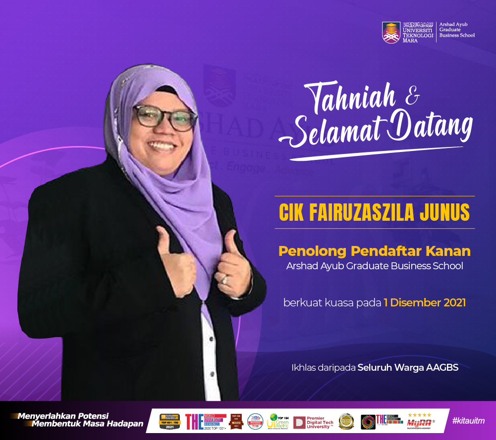 Tahniah dan Selamat Datang Cik Fairuzaszila Junus