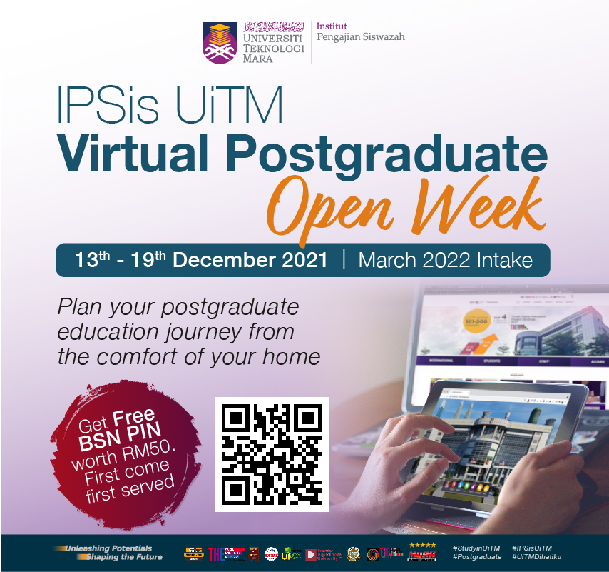 Virtual Postgraduate Open - Week UiTM (13-19 December 2021)