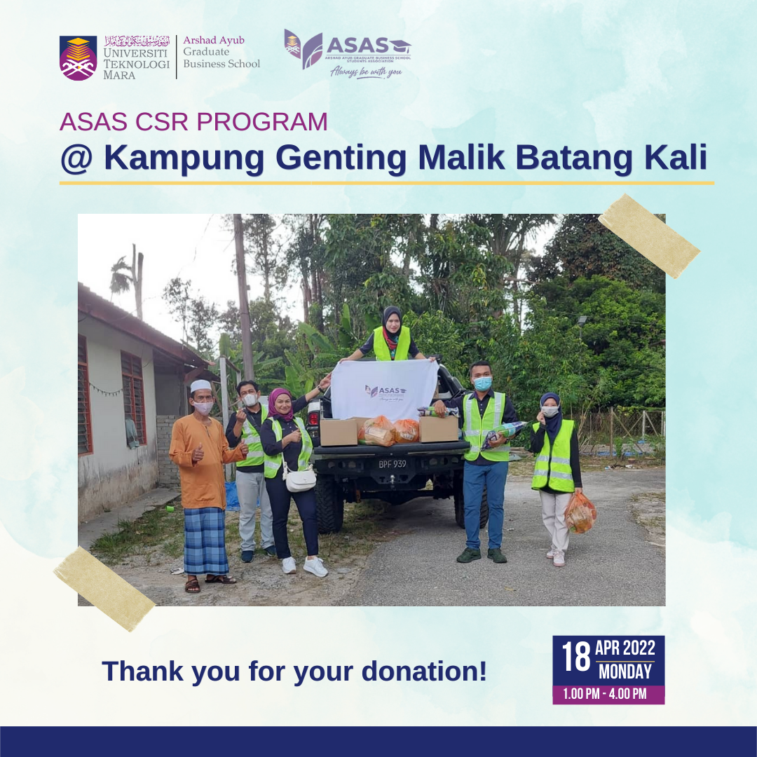 ASAS CSR Program at Kampung Genting Malik Batang Kali