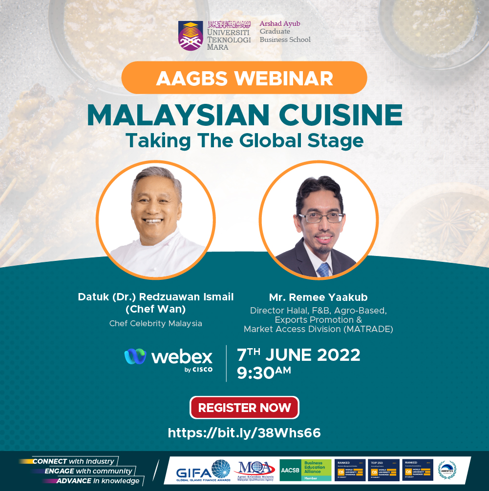 AAGBS Webinar - "Malaysian Cuisine: Taking the Global Stage"