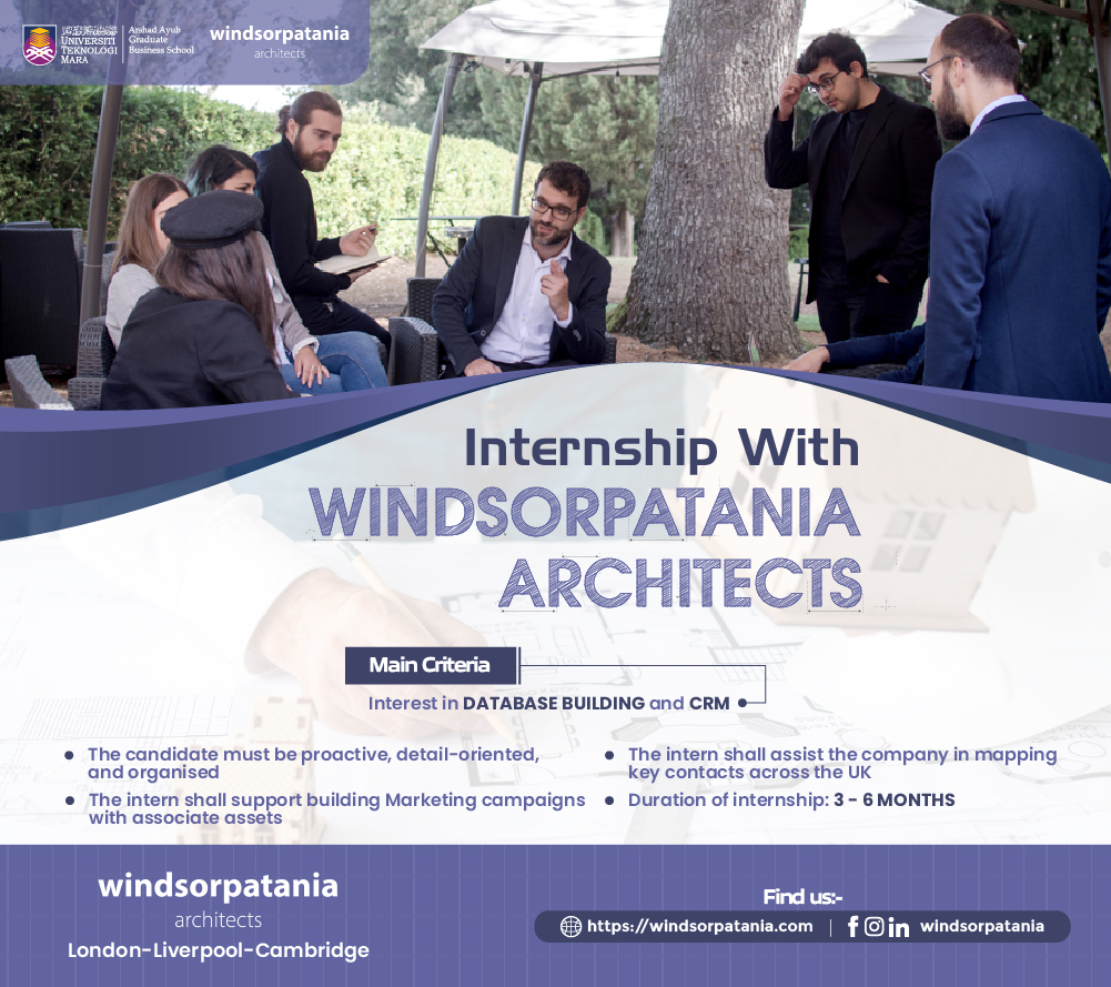 Internship With Windsorpatania Architects 2022