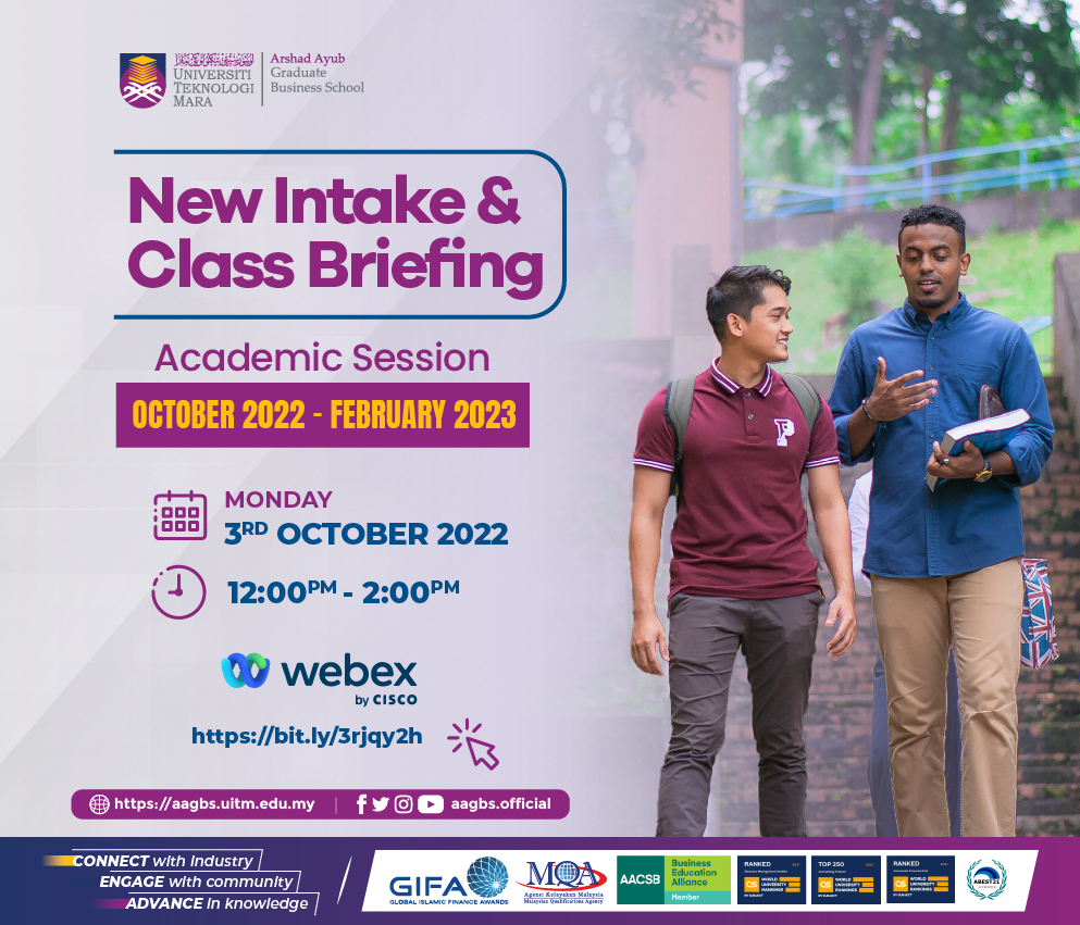 New Intake & Class Briefing (Academic Session October 2022 - February 2023)