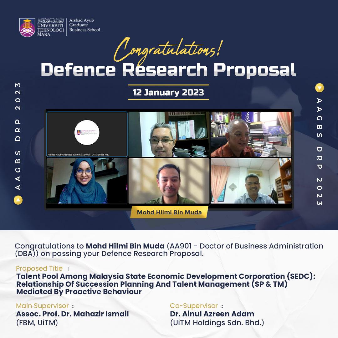 Defence Research Proposal (DRP) - Mohd Hilmi Bin Muda