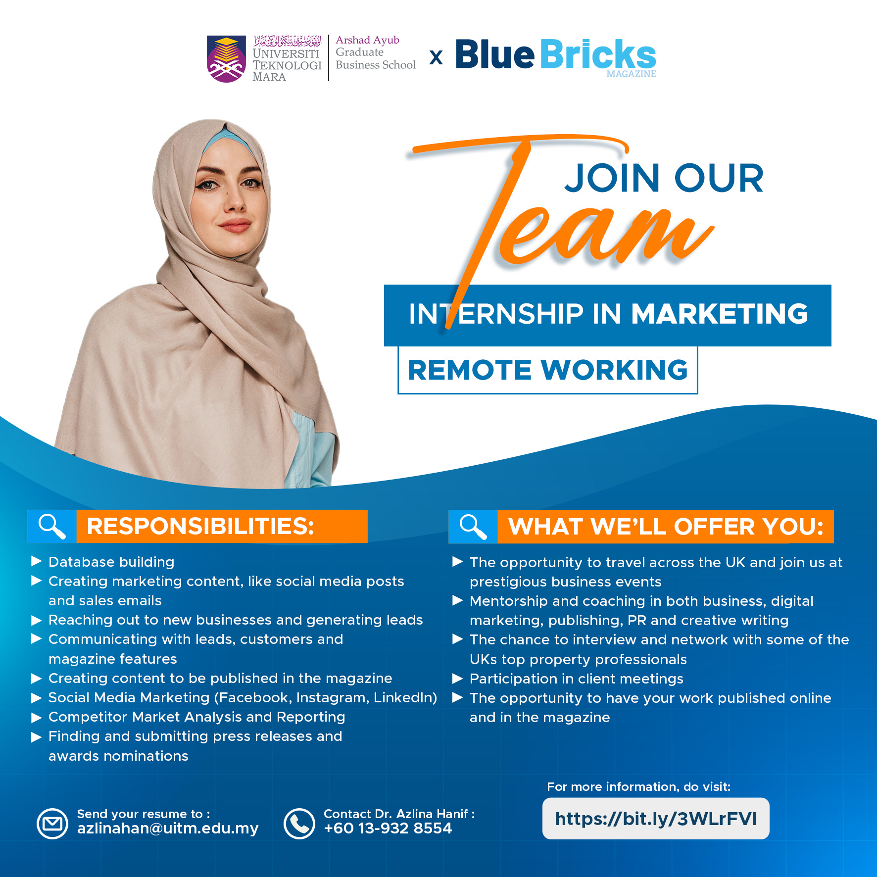 Internship in Marketing with Blue Bricks Magazine Ltd.