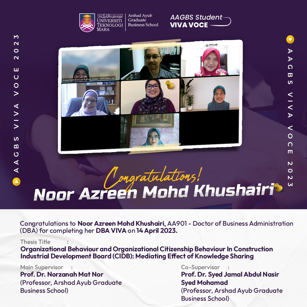 VIVA VOCE - Noor Azreen Mohd Khushairi