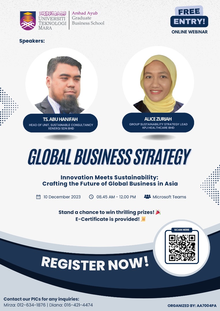 Webinar: Innovation Meets Sustainability: Crafting the Future Global Business in Asia
