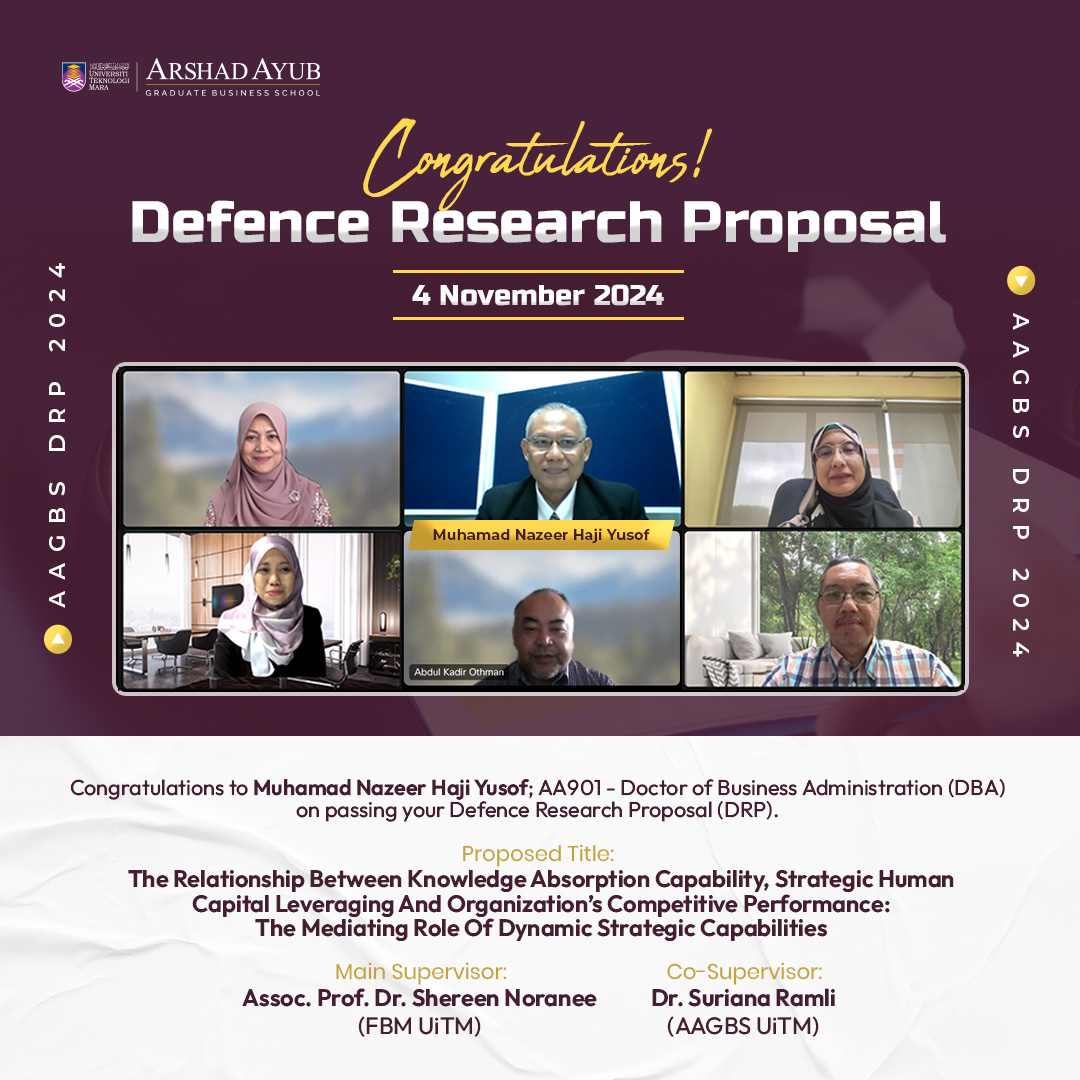Defence Research Proposal (DRP) - Muhamad Nazeer Haji Yusof