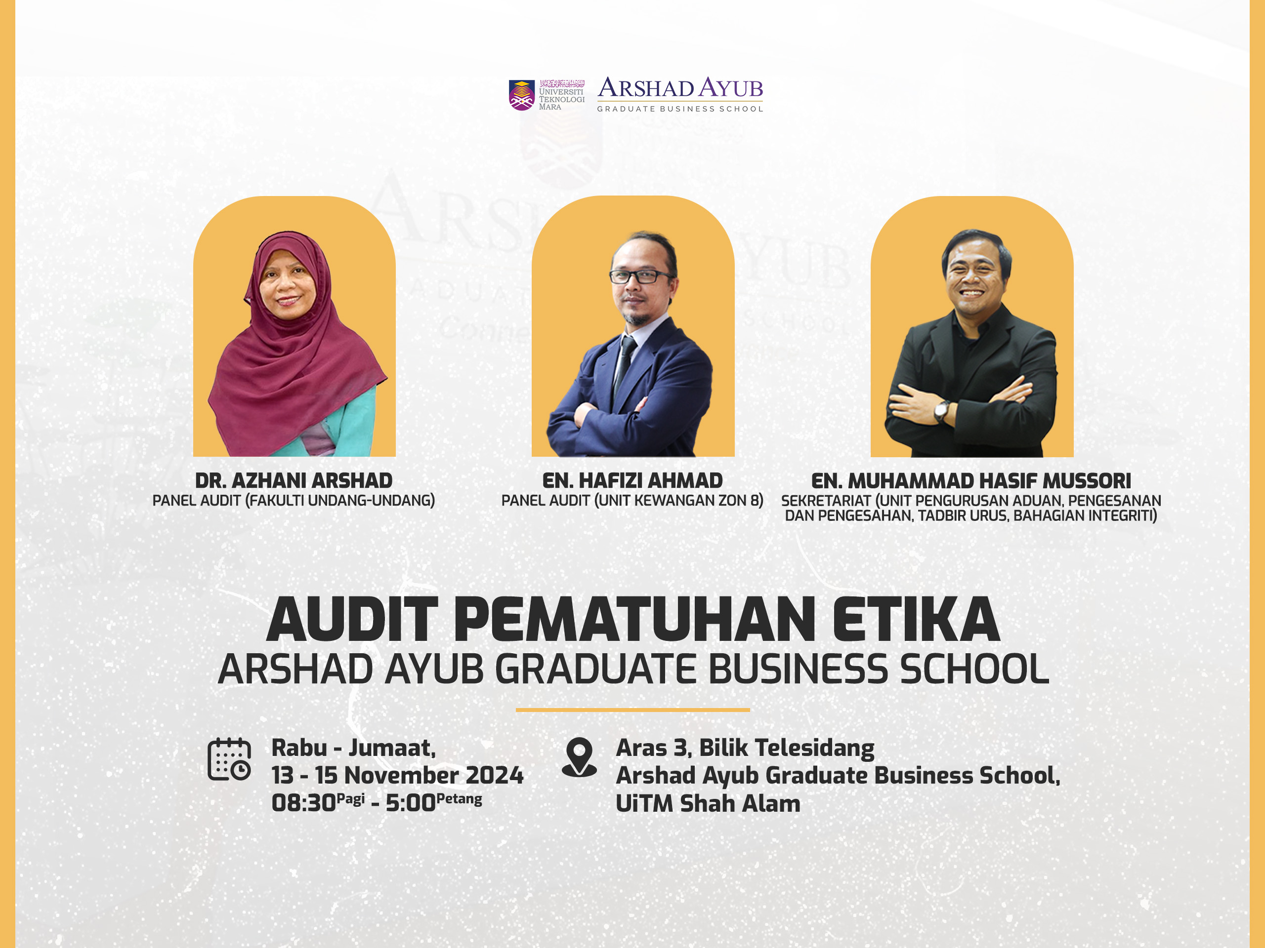 Audit Pematuhan Etika AAGBS 2024