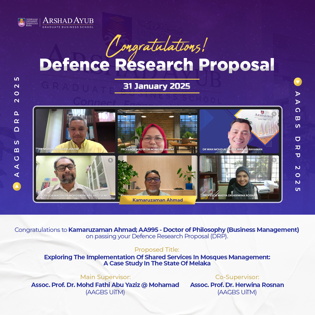 Defence Research Proposal (DRP) - Kamaruzaman Ahmad