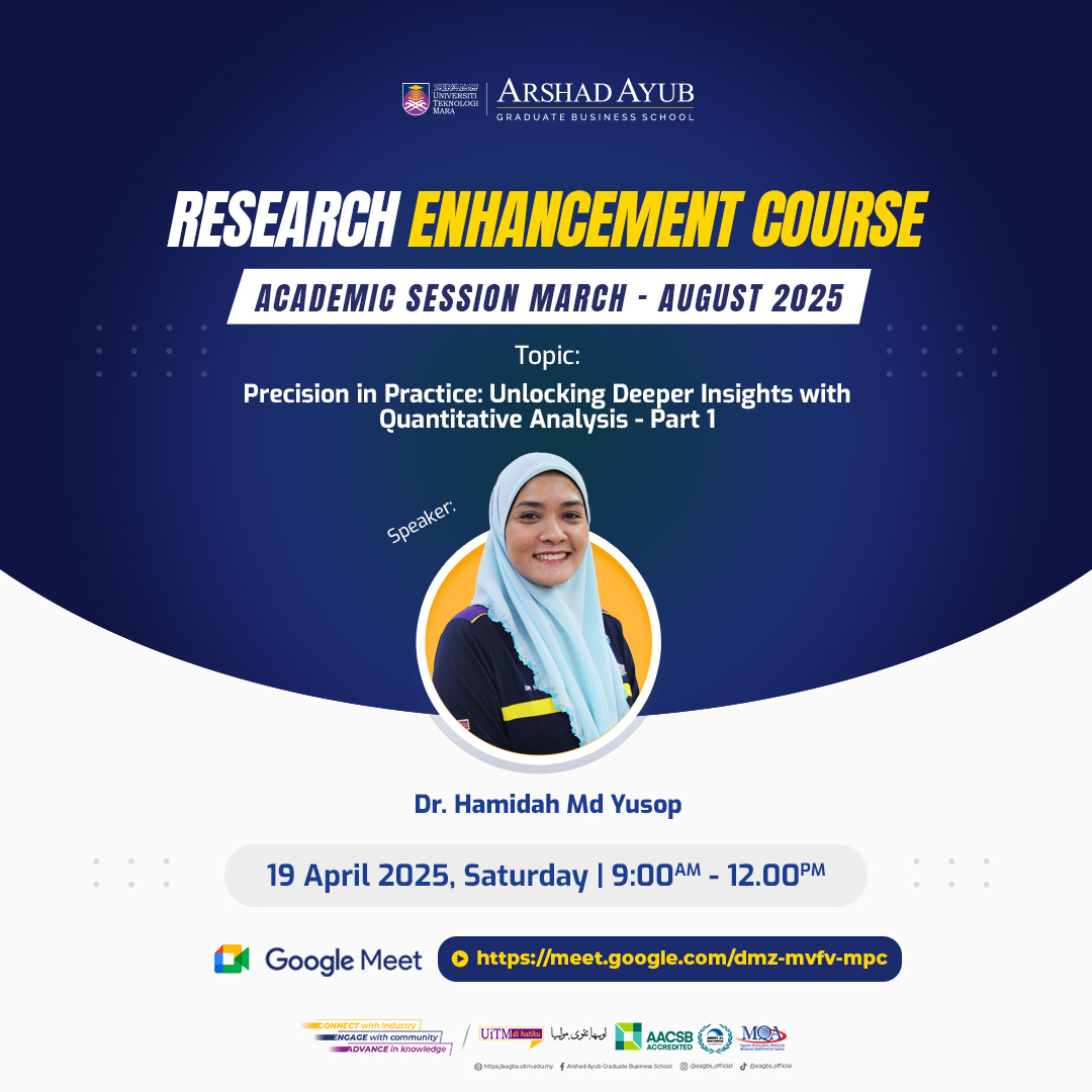 AAGBS Research Enhancement Course 20252 | 19 April 2025