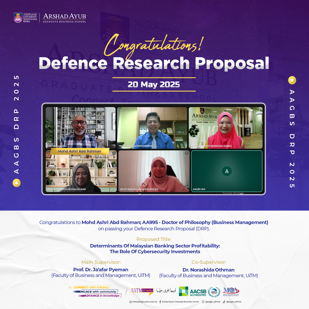 Defence Research Proposal (DRP) - Mohd Ashri Abd Rahman