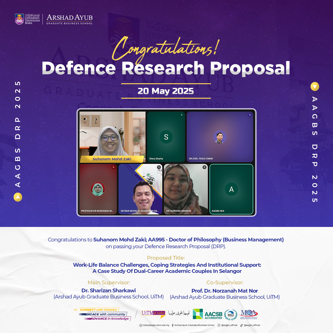 Defence Research Proposal (DRP) - Suhanom Mohd Zaki